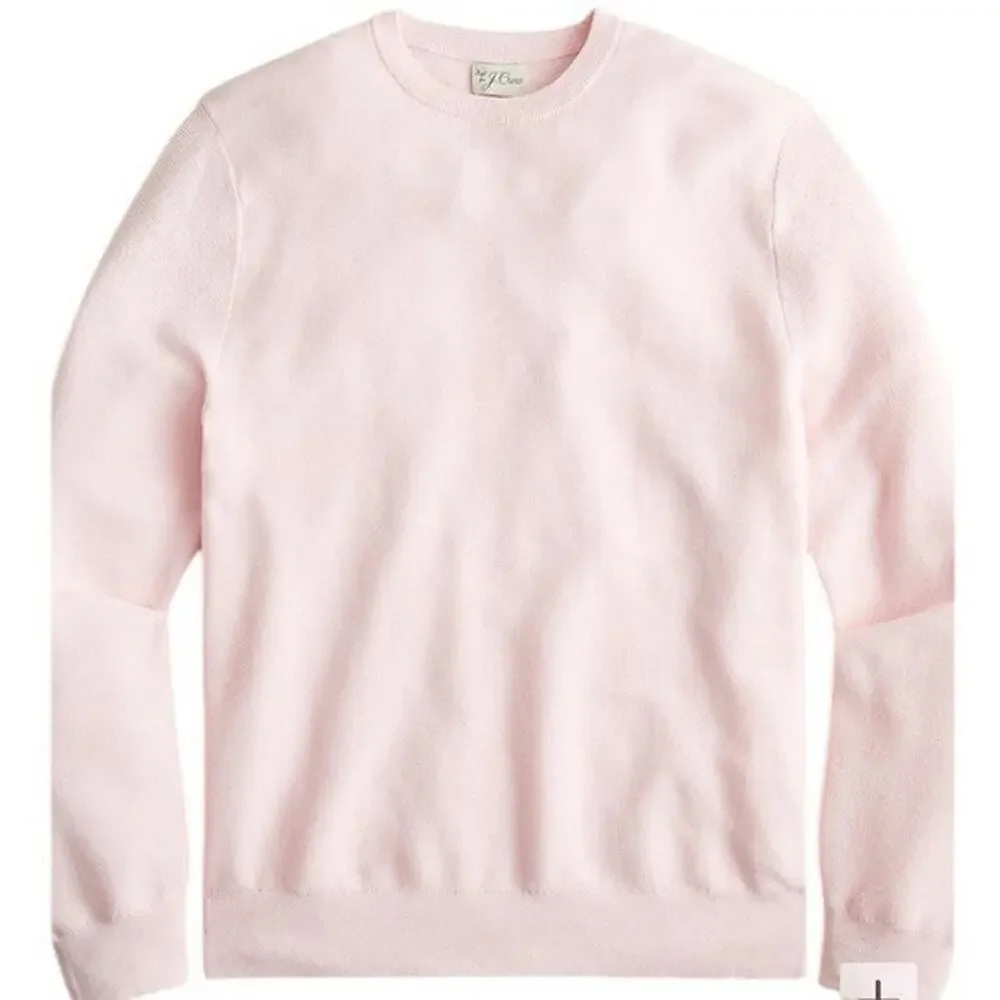 J. Crew - NWT Cotton Crewneck Sweater in Garter Stitch Sz S